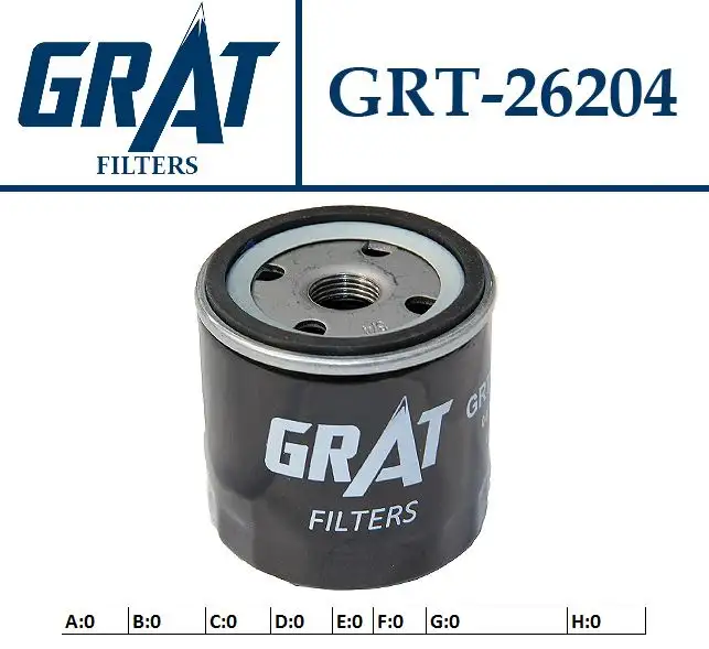 GRAT 26204 Yağ Filtresi 04E115561H